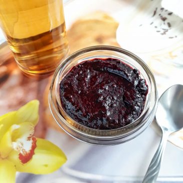 Сыроедный черничный джем с чиа | Raw blueberry jam with chia